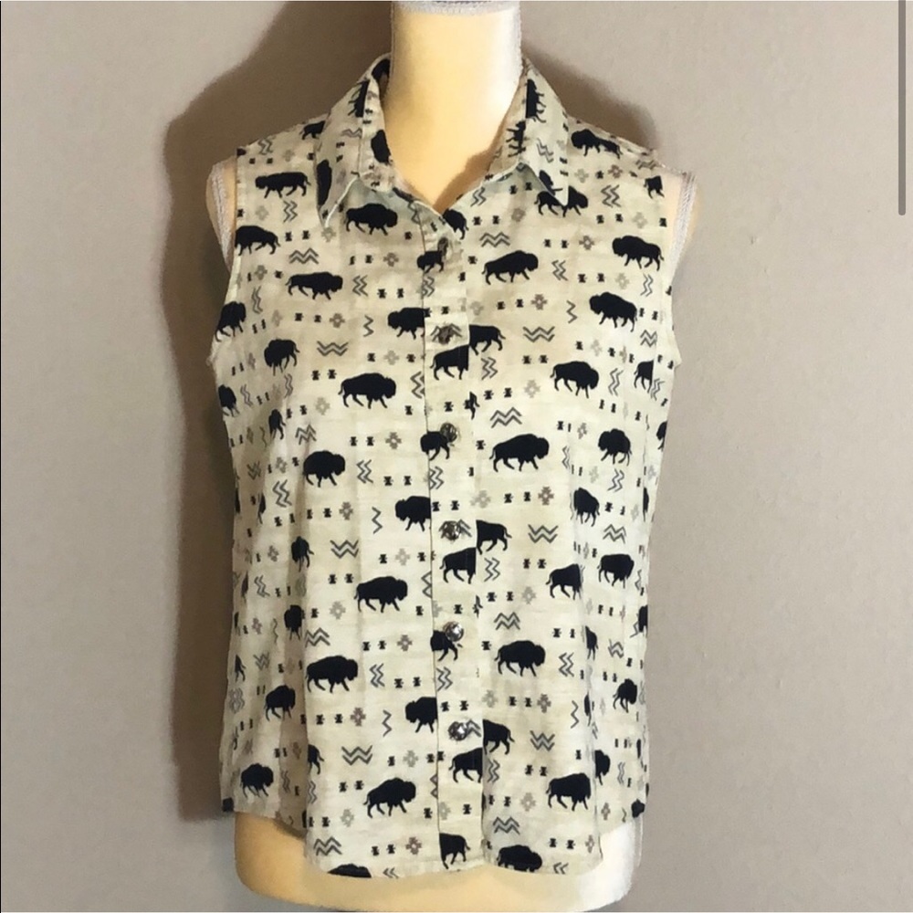 Buffalo western button up (star buttons)
